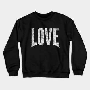 Love Heavy Style Lettering Crewneck Sweatshirt